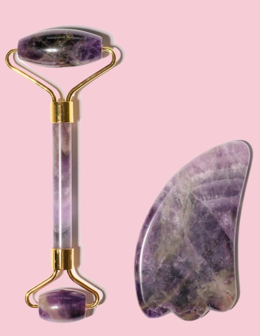 Facial Roller with Gua Sha for Rejuvenation & Circulation